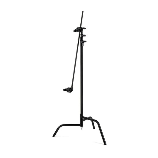 Matthews 40" Double Riser Spring Loaded Folding C-Stand w/Grip Head & Arm