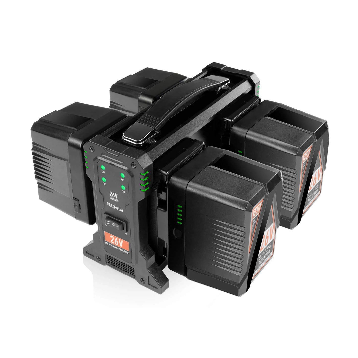 SHAPE Full Play Intelligent 4-Channel Gold Mount Battery Charger for 26 V Batteries