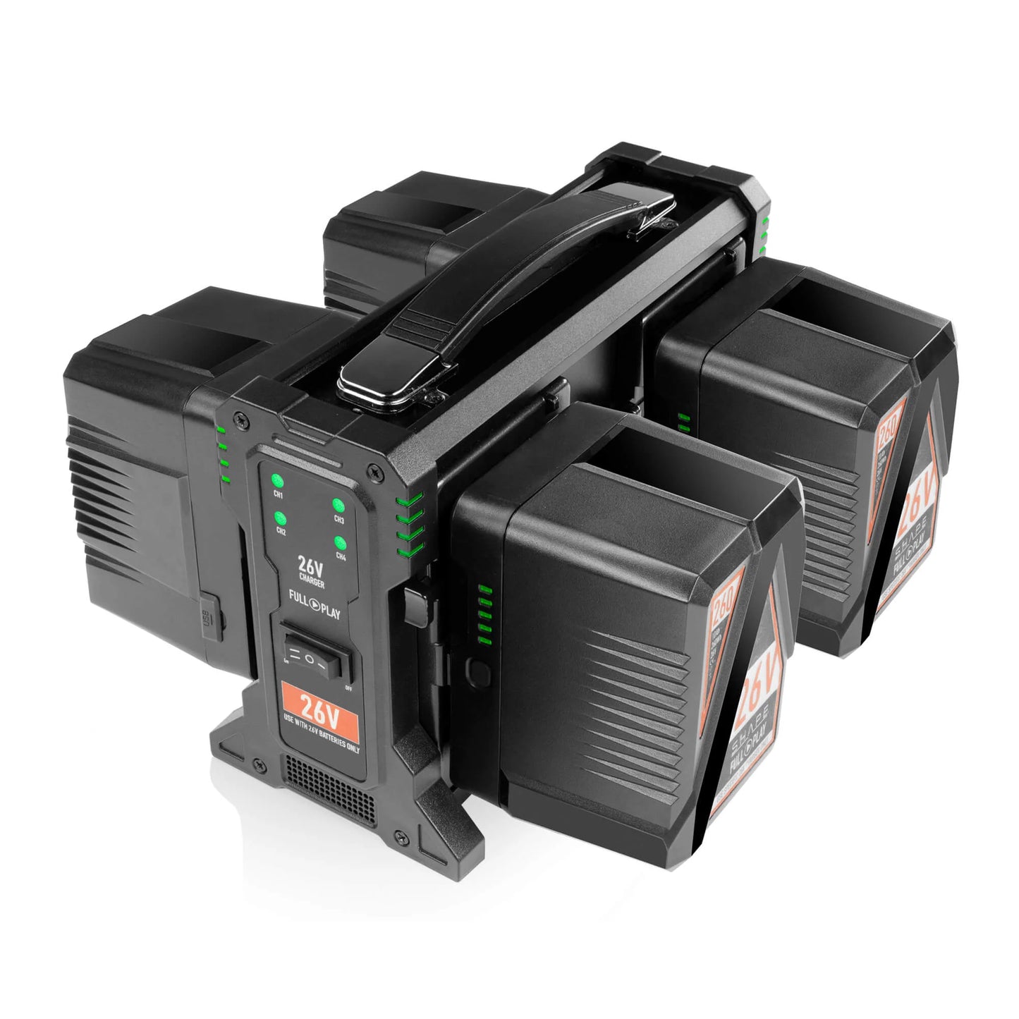 SHAPE FULL PLAY intelligent 4-channel V-mount lithium-ion charger for battery 26 V