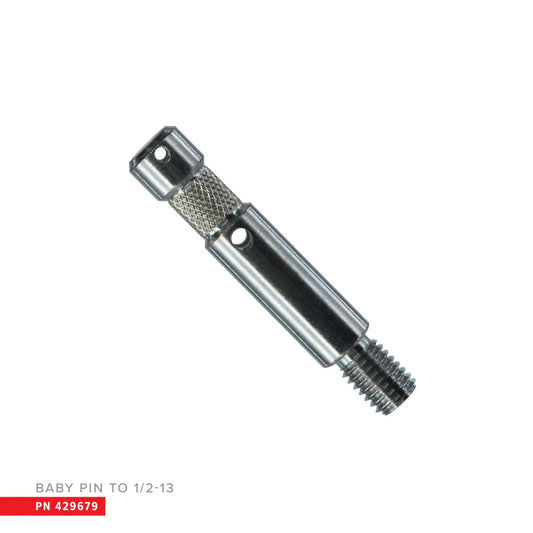 Axe bébé - Adaptateur d'axe bébé 1/2-13 à 5/8"