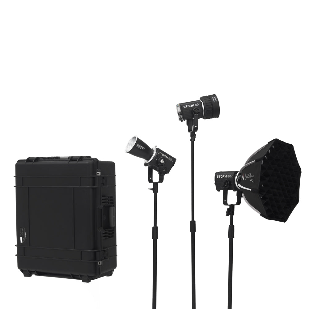 Aputure - STORM 80c Kit 3 lumières