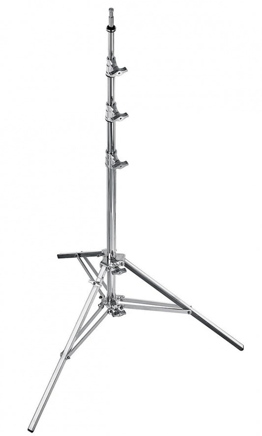 Avenger Pied Bébé 40 Argent 400 cm/157 po en Acier à Triple Colonne