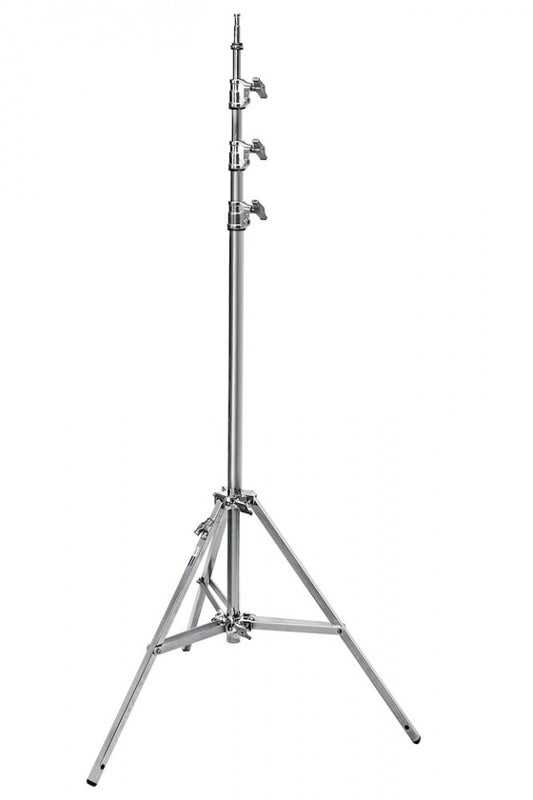 Avenger Pied Bébé 45 Argent 450 cm/178 po en Acier à Triple Colonne