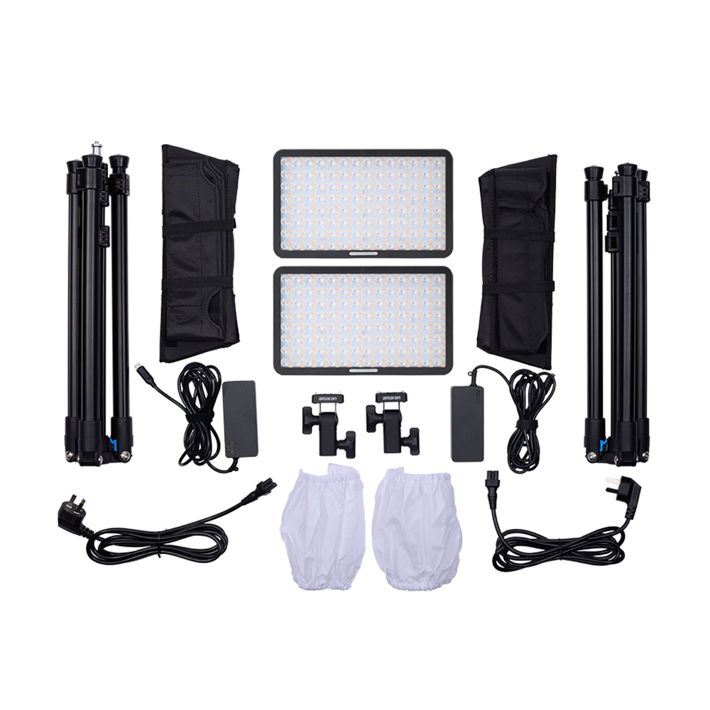 amaran Pano 60c Kit 2 lumières - charbon de bois