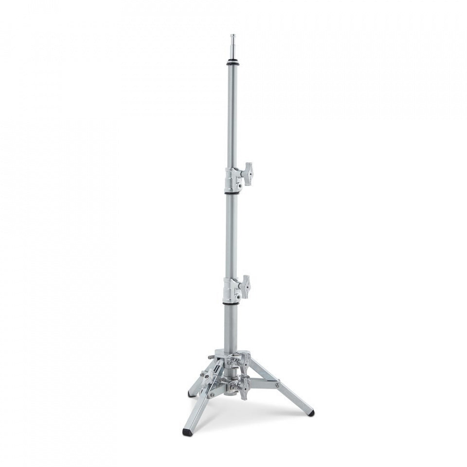 Pied Avenger Baby 10, base en acier, montants en aluminium, argent, 100 cm/39,4 po