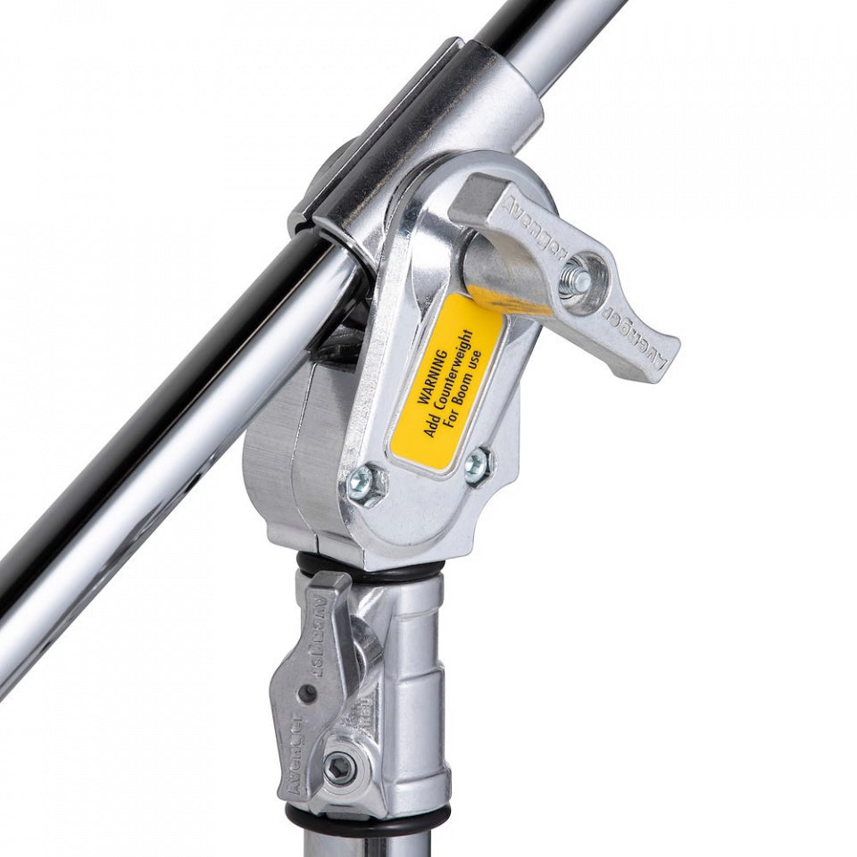 Pied combiné Avenger Baby avec perche, acier chromé 39, 390 cm/153,6 po