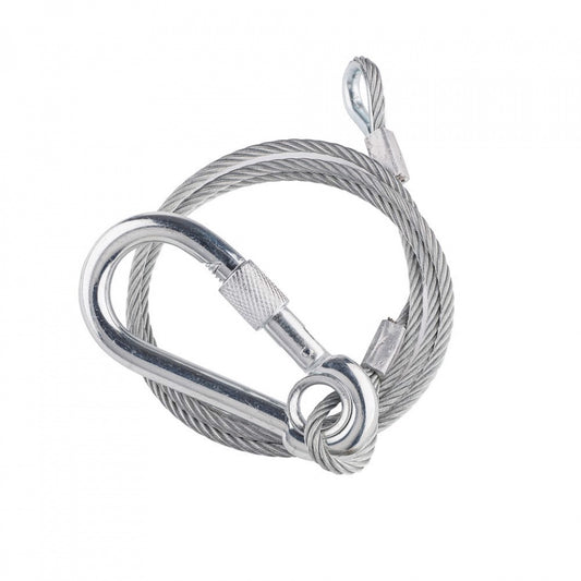 Câble de sécurité Avenger, 100 cm/39,4 po, gréement avec verrouillage à vis, 4 mm Ø