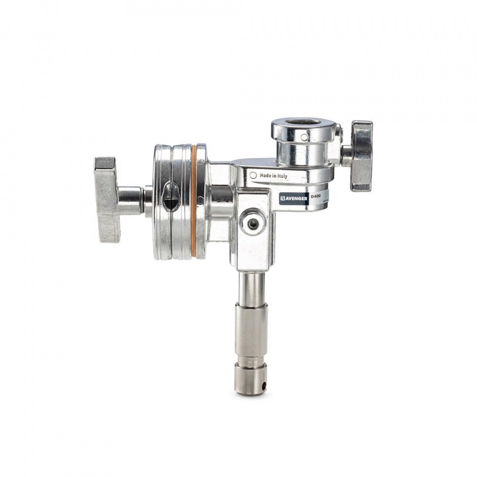 Rotule Jumbo Avenger 4.5po, argentée avec tige et récepteur Jr.