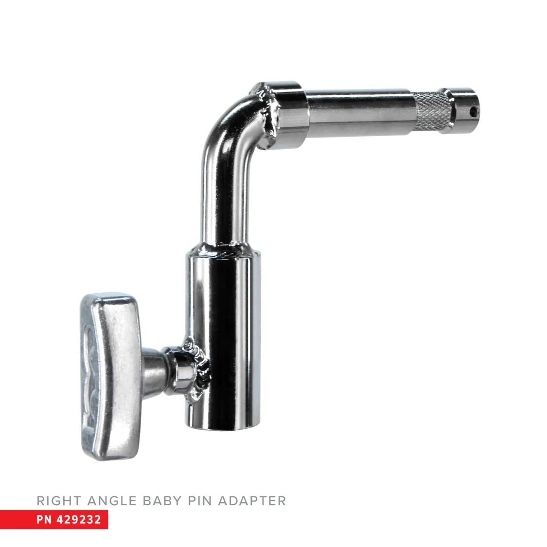 Adaptateur coudé avec broche bébé