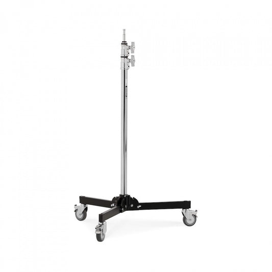 Pied surbaissé à roulettes Avenger Baby 170 cm/67,2 po, base en acier chromé, montants en aluminium