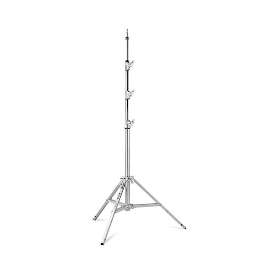 Avenger Pied Bébé 30 Argent 300 cm/118 po en Acier à Triple Colonne