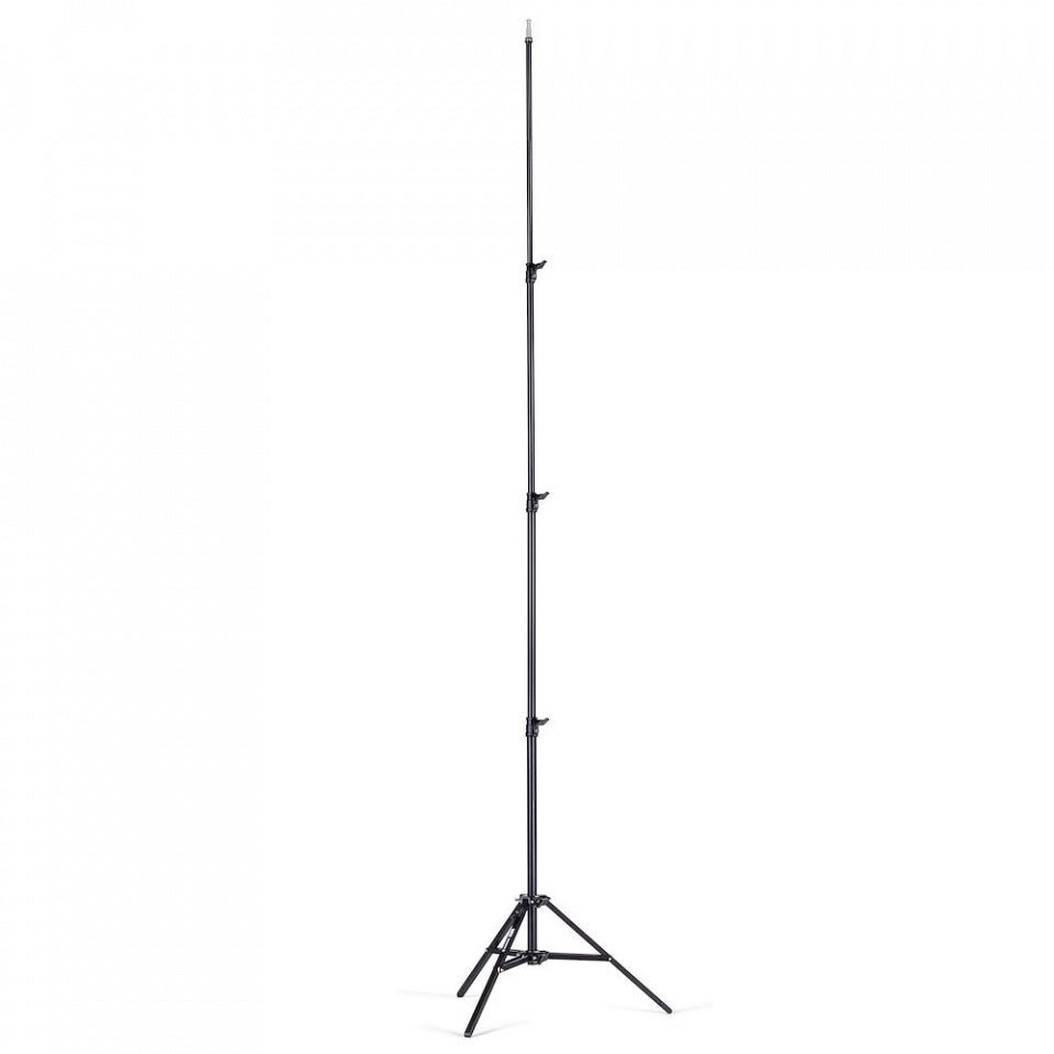 Avenger Pied Bébé 35 Noir 350 cm/138 po en Alu à Triple Colonne