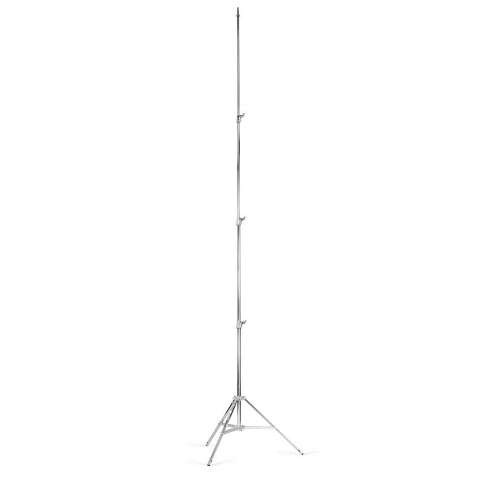 Avenger Pied Bébé 40 Argent 400 cm/157 po en Acier à Triple Colonne