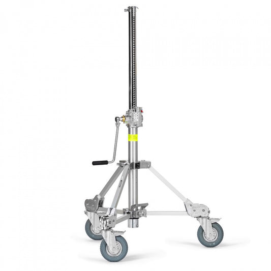 Pied à manivelle sécurisé Strato Avenger 1 R Roues dures, Freiné