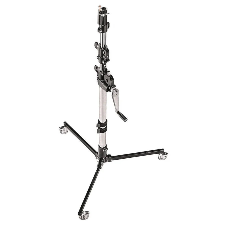 Manfrotto -   3-Sec Low Base Wind Up Stand with Wheels