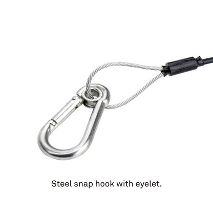 Câble de sécurité KUPO de 70 cm - diamètre 3,0 mm avec gaine en PVC