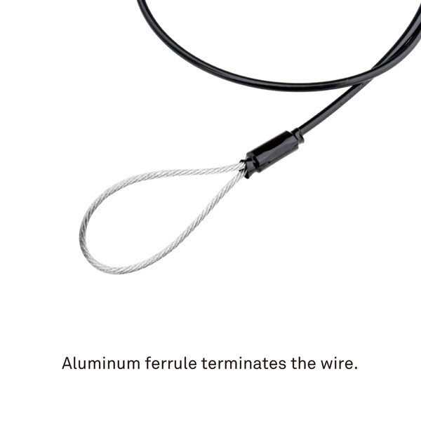 Câble de sécurité KUPO de 70 cm - diamètre 3,0 mm avec gaine en PVC