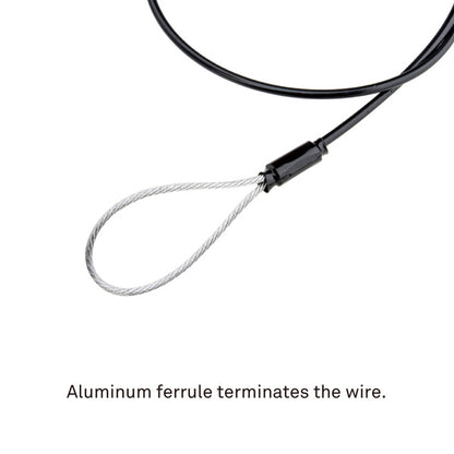 Câble de sécurité KUPO de 70 cm - diamètre 3,0 mm avec gaine en PVC