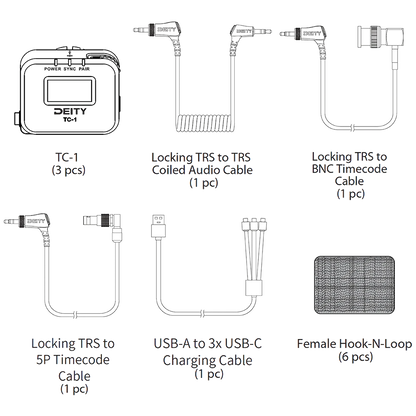 Boîtier de timecode sans fil Deity TC-1 - 3 unités