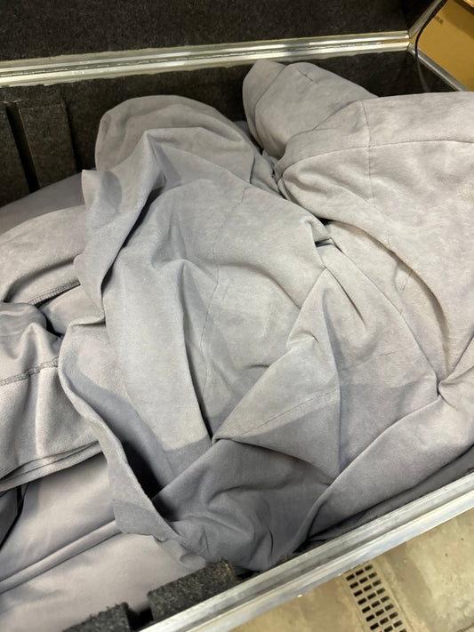 Draps gris 8'x12' - Stock de location