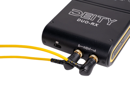 Deity Wireless Timecode Cable - RX-Link - Locking 3.5mm to Right Angle XLR