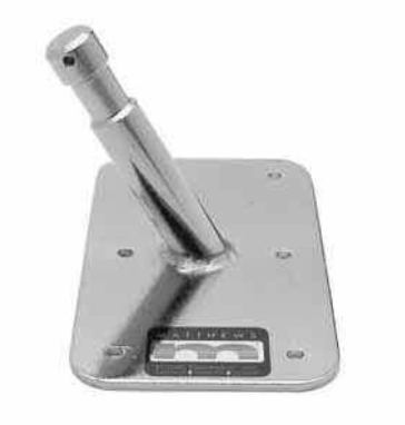 Cheater Plate with 3" Pin