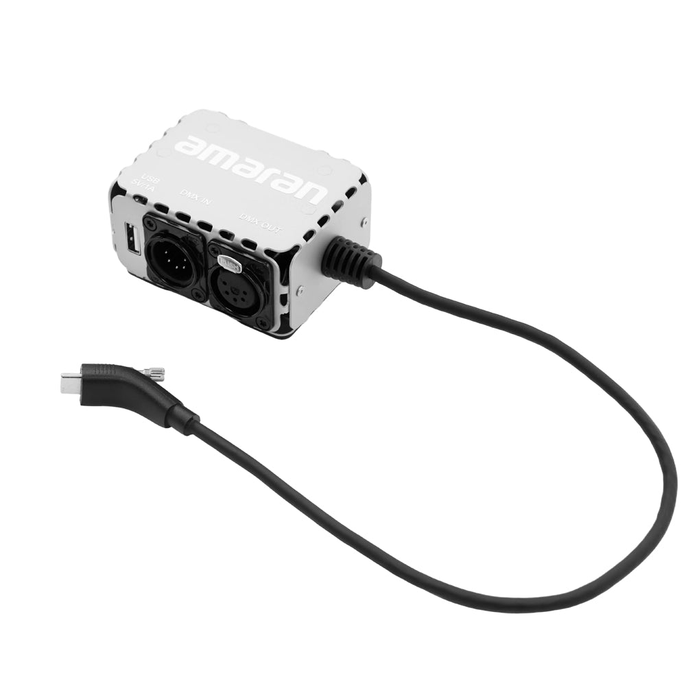 amaran USB-C to 5-Pin DMX In & Out Adapter