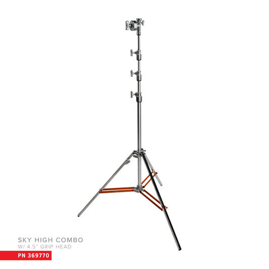 Hollywood Overhead Stand Triple Riser avec 4.5" Grip Head