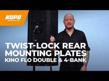 Kupo - Rear Mounting Plate with Twist Lock for Kino Flo Double