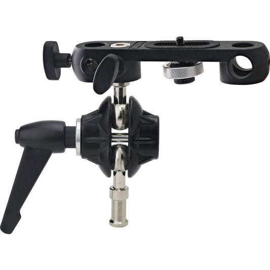 Kupo - Double Ball Joint Adapter with Dual 5/8in (16mm) Studs with Camera Bracket
