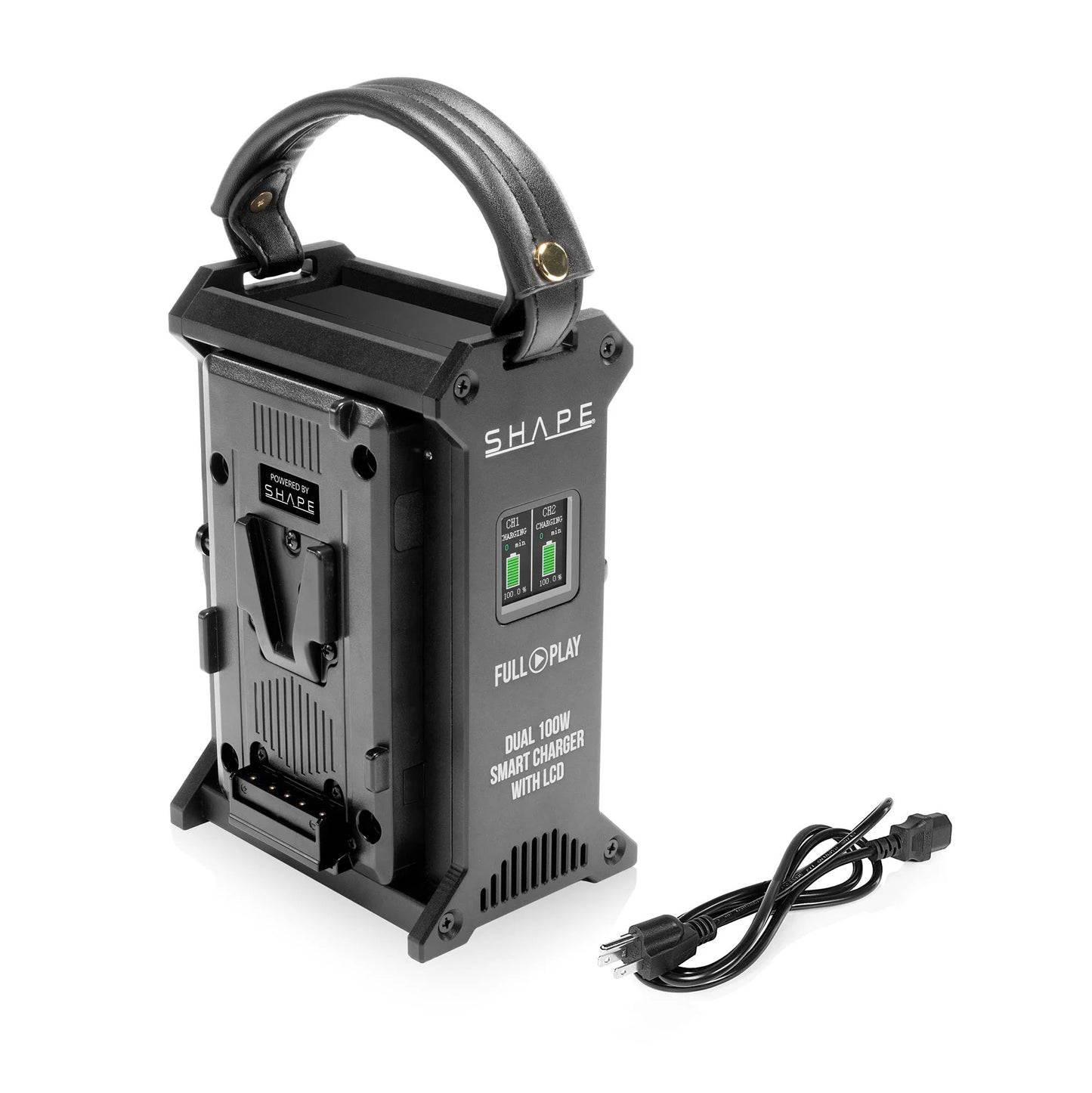 SHAPE FULL PLAY Dual V-Mount 100W Fast Charger with LCD