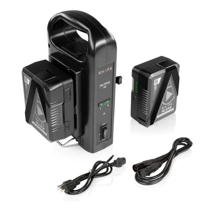 Piles rechargeables SHAPE Full Play 98 Wh à fixation en V (2) avec chargeur intelligent double SHAPE Full Play