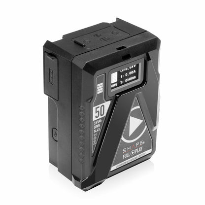 Kit de charge rapide SHAPE USB-C avec 2 mini-batteries V-Mount de 50 Wh