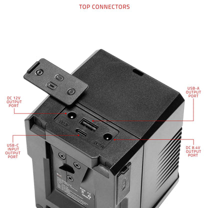 Batterie SHAPE Mini 150 Wh à fixation V-Mount, entrée/sortie USB-C