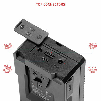 Batterie SHAPE Mini 50 Wh à fixation V-Mount, entrée/sortie USB-C