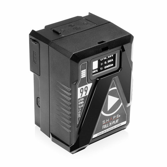 Batterie SHAPE Mini 99 Wh à fixation V-Mount avec entrée/sortie USB-C