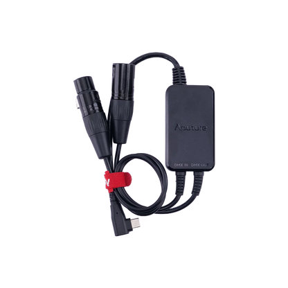 Adaptateur actif USB-C vers DMX 5 broches entrée/sortie Aputure pour MT Pro, MC Pro et INFINIBAR