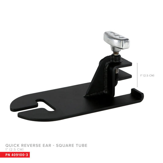 Oreille inversée rapide pour tube carré de 1" (par oreille)