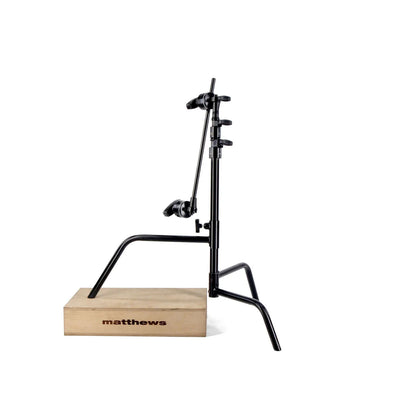 Support Matthews 20" C+ avec base Turtle, tête et bras chromés