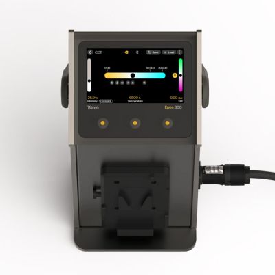 Kelvin Epos 300 - Éclairage de studio LED COB RGBACL 300 W avec valise à roulettes (fixation en V)